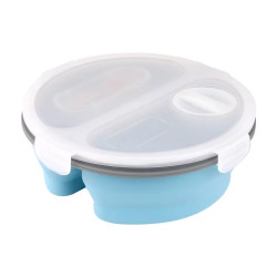 圓形摺疊矽膠飯盒- 2H-LB-0011